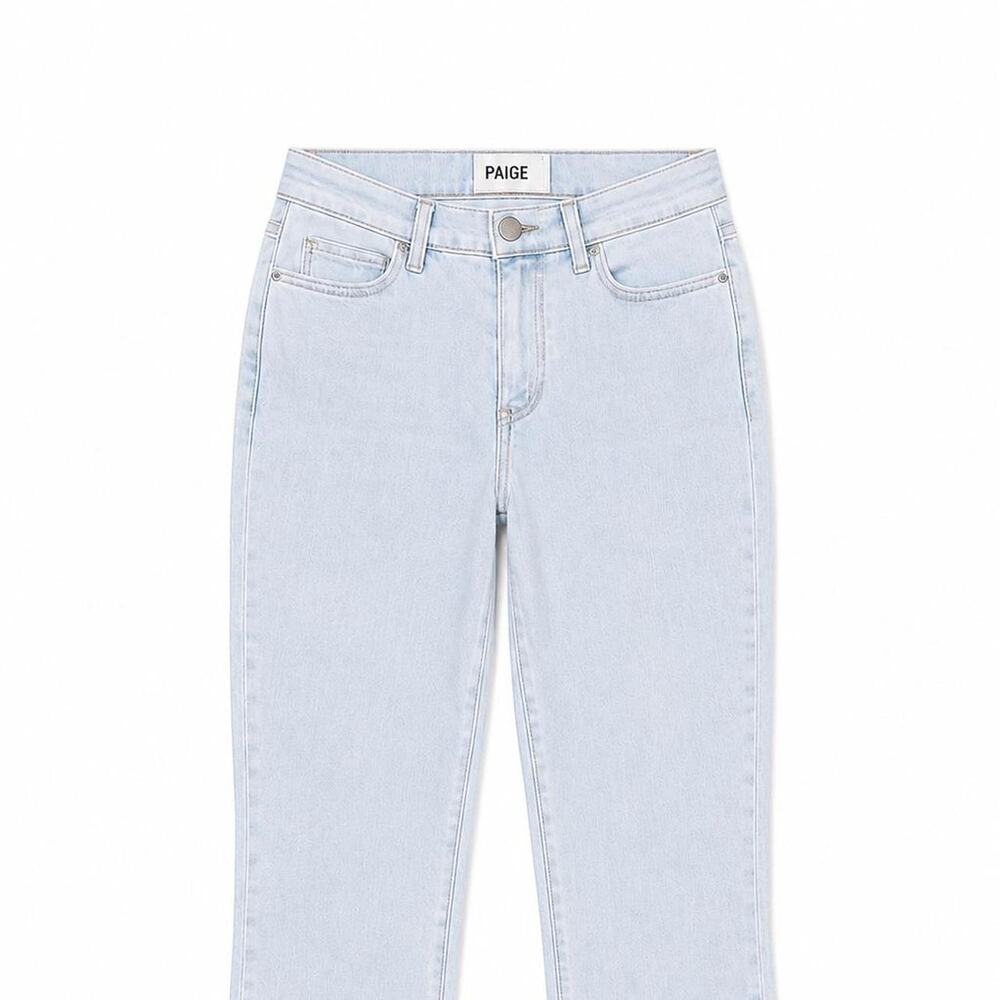 PAIGE Cindy Crop High Rise Straight Leg Jeans Light Wash Size 24 - Picture 4 of 6